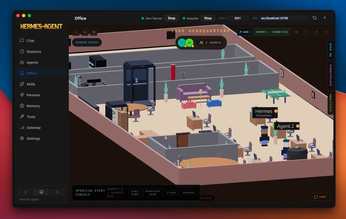Hermes Agent отримав десктопний GUI-клієнт hermes-desktop